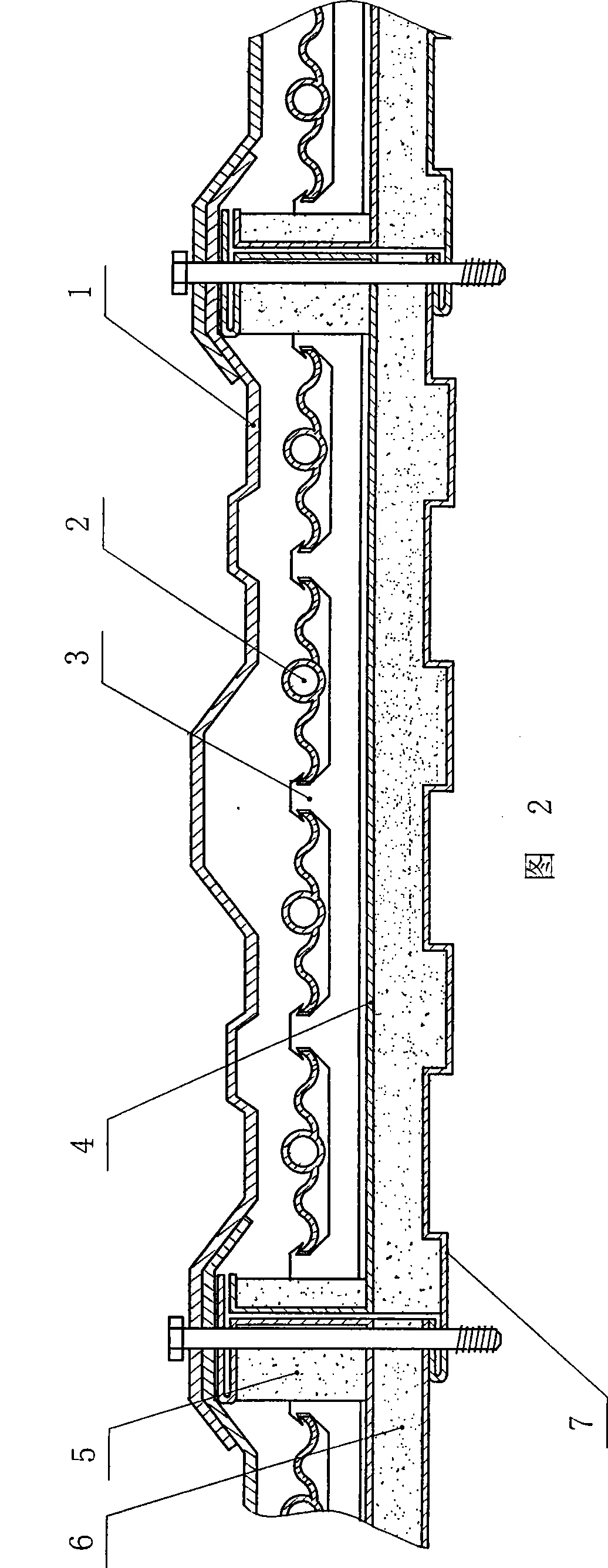 Superconducting solar colored steel composite board heat collection device