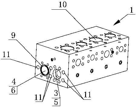 Connecting structure of combined type valve