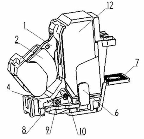 Arc blowing device for low-voltage circuit breaker