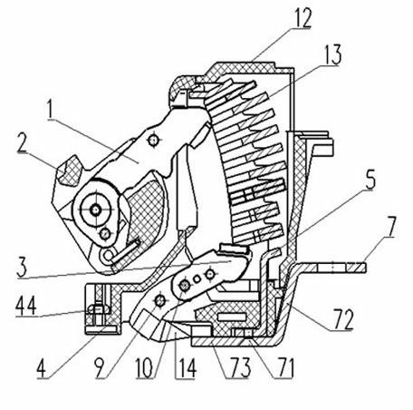 Arc blowing device for low-voltage circuit breaker