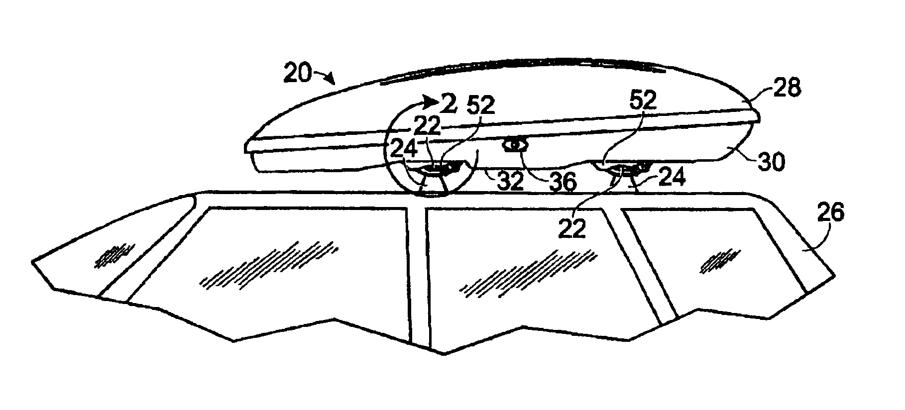 Car top carrier with quick release clamping device