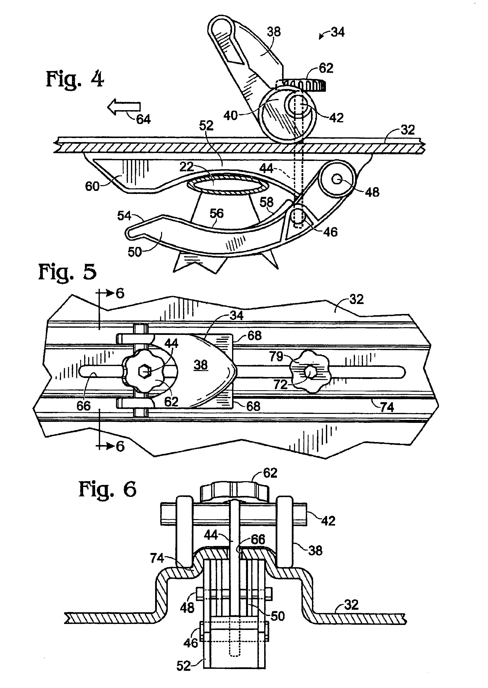 Car top carrier with quick release clamping device