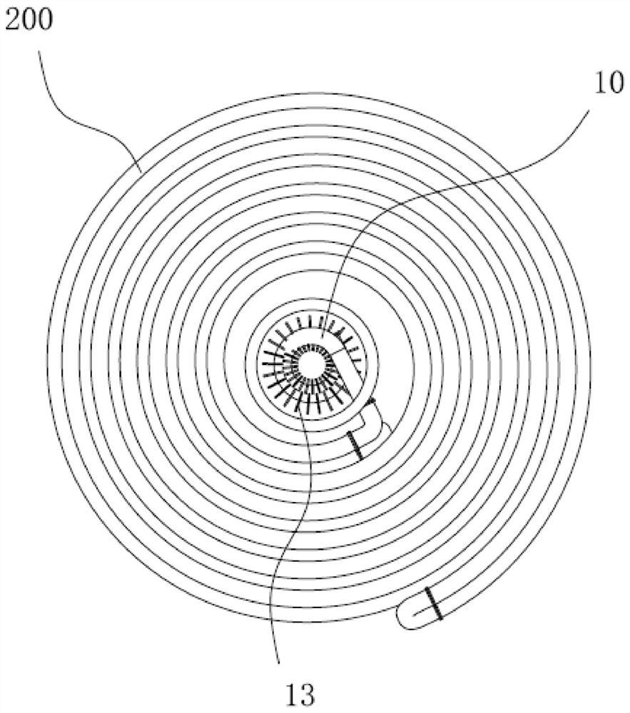 A fixed cylinder water cooling device