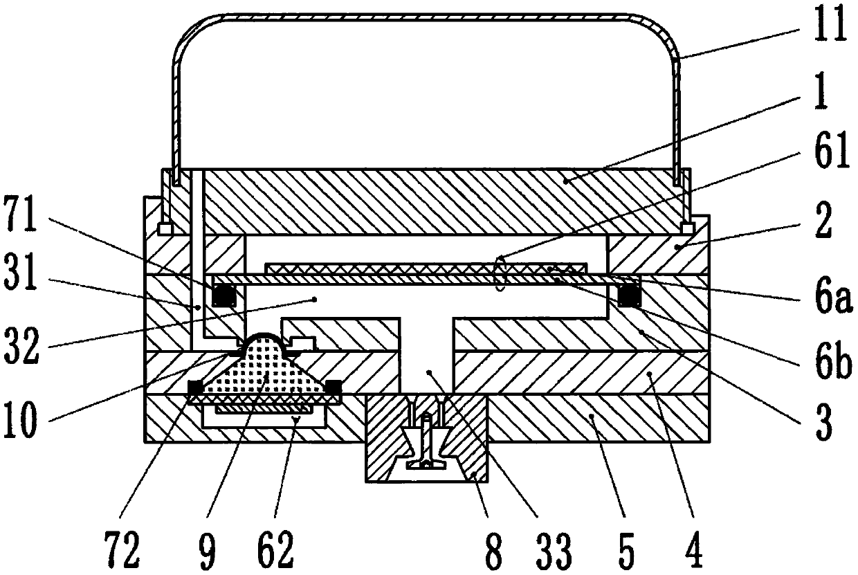 Micro piezoelectric sprayer for suspension liquid