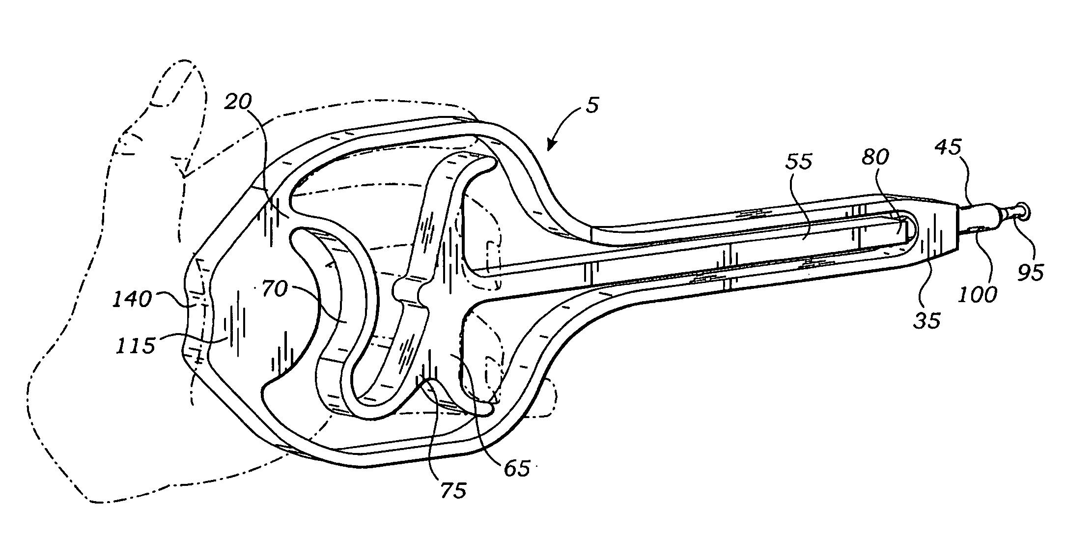 Actuating handle for a surgical instrument