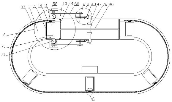 A rotating display device for convenient storage of automobile teaching aids