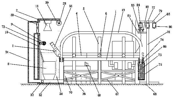 Multifunctional rehabilitation physiotherapy bed with bathing function and use method thereof