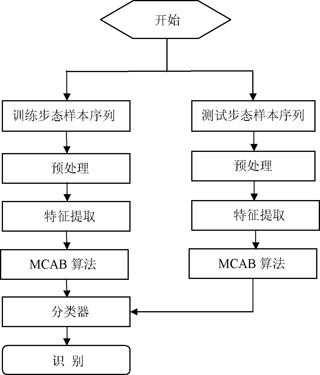 Multi-class Bagging gait recognition method based on multi-characteristic attribute