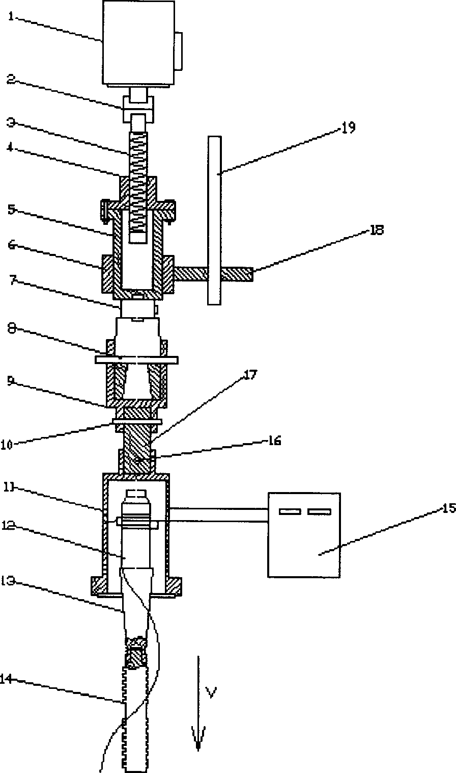 Digit controlled constant force feeding ultrasonic plug extruder