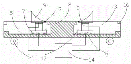 Car board with data display and anti-skid function