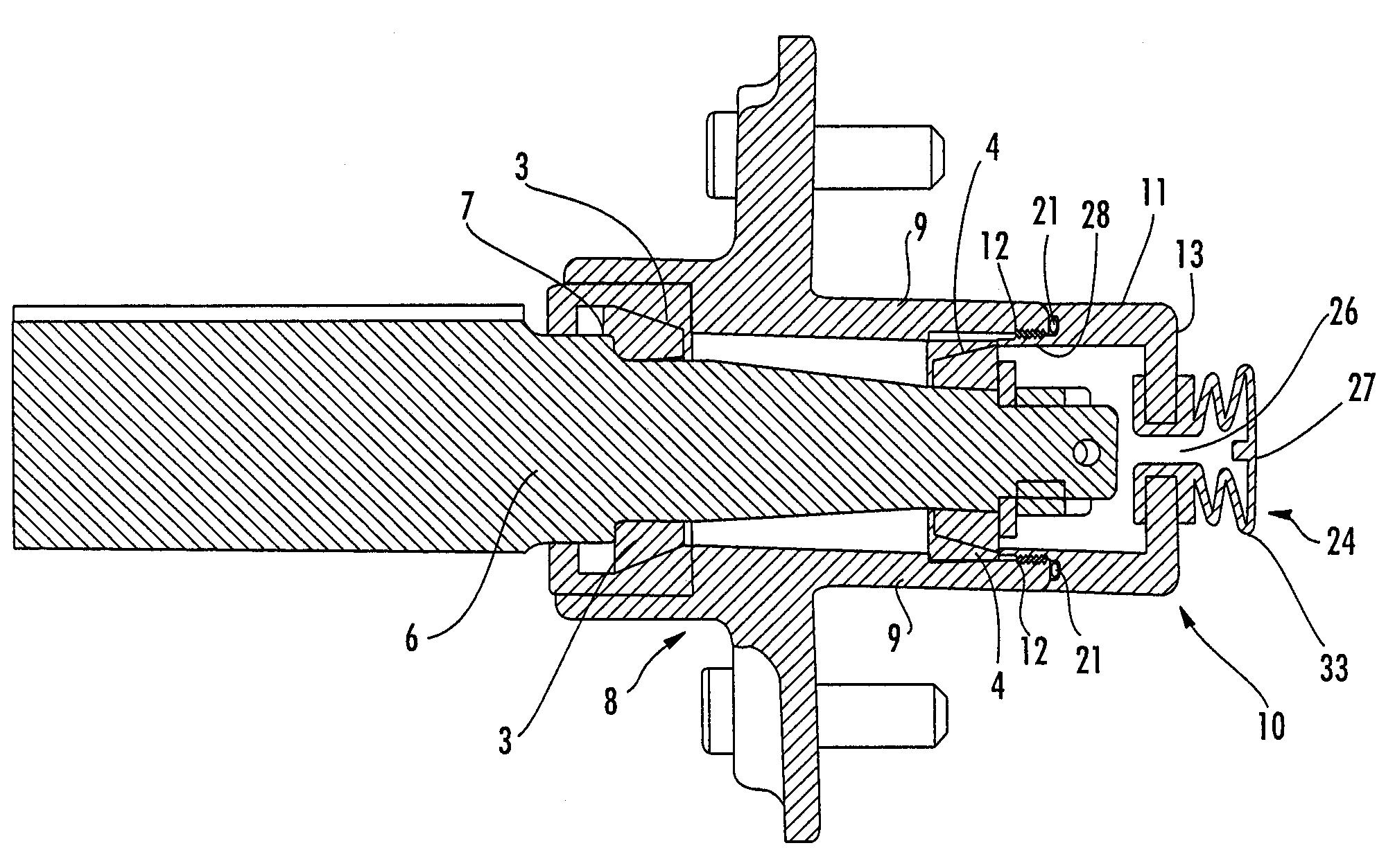 Visual indicator for pressurized hub