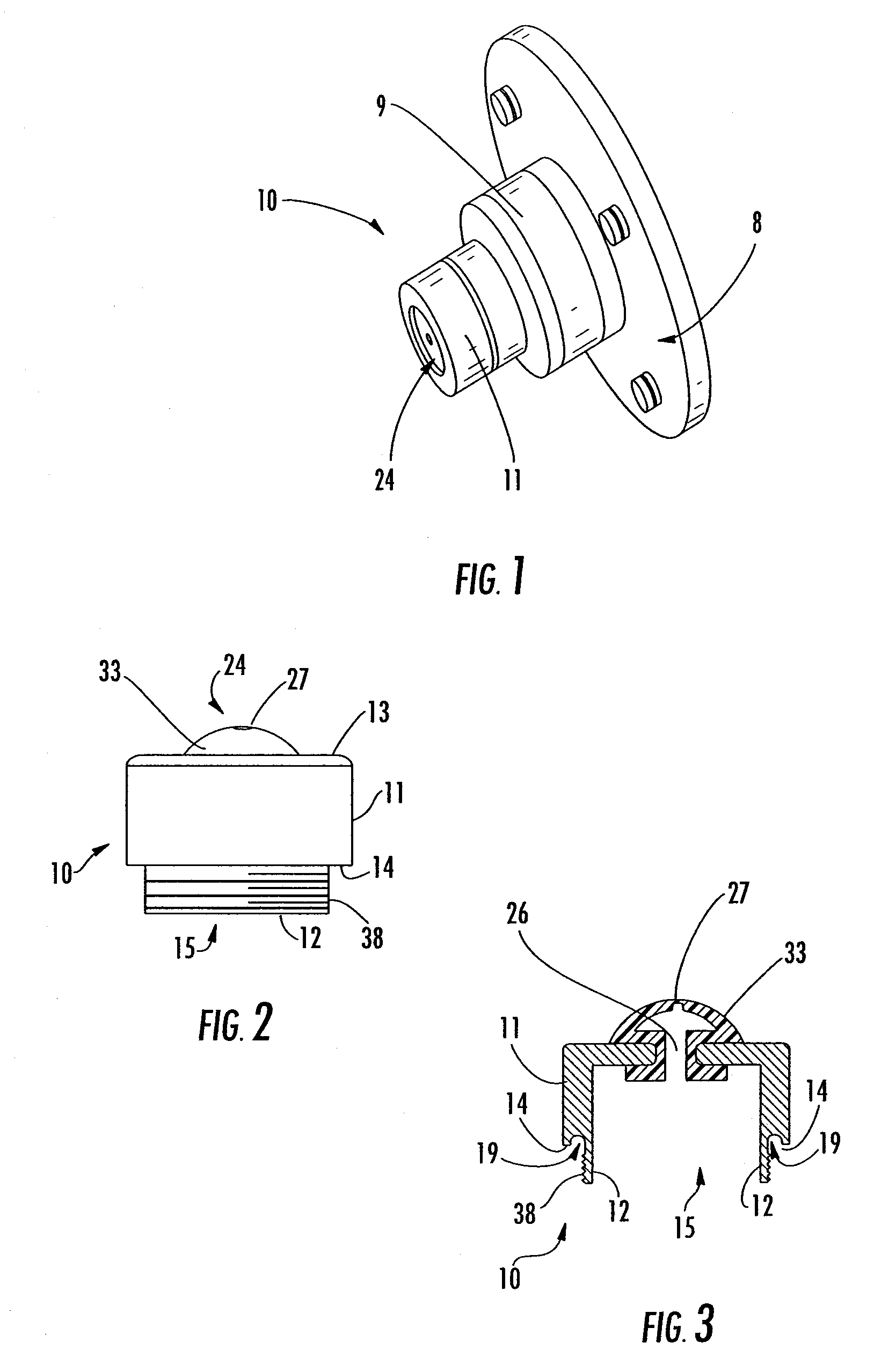 Visual indicator for pressurized hub