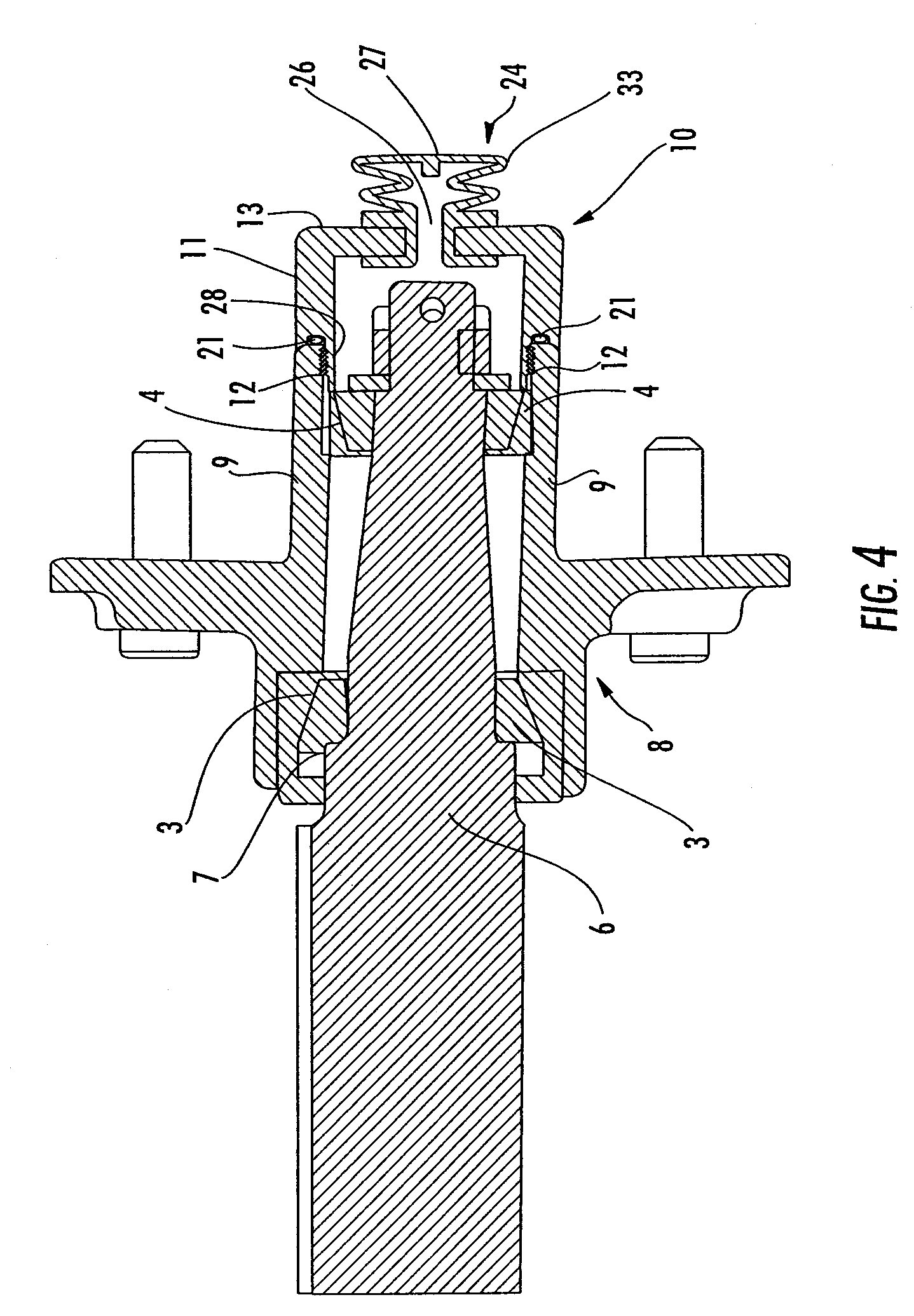 Visual indicator for pressurized hub