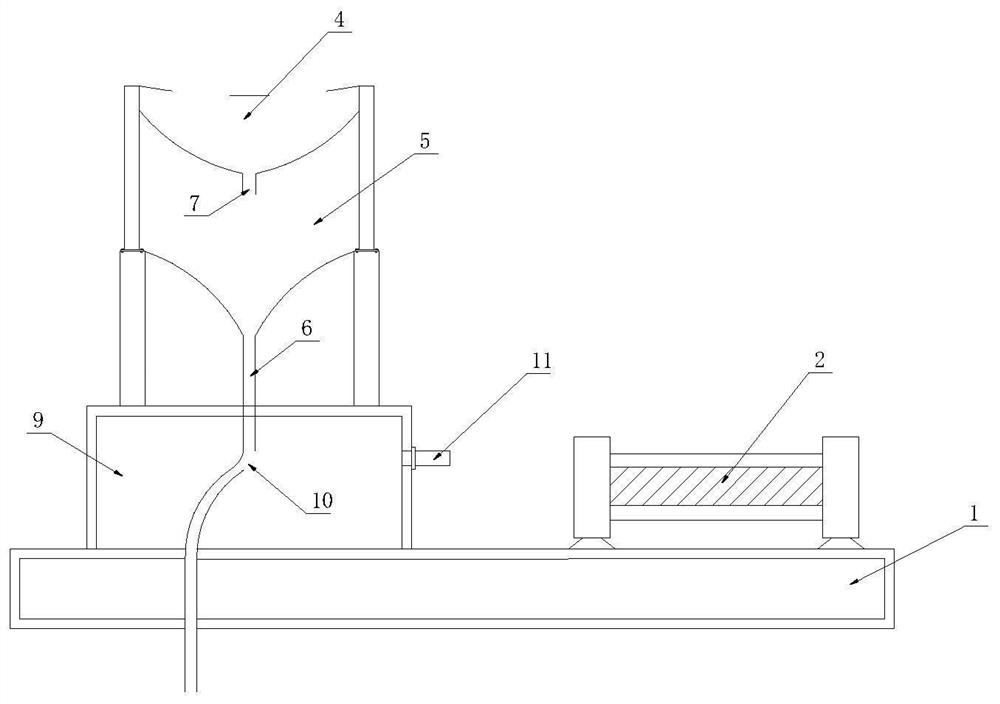 Airflow portable type powdery material conveying device and method