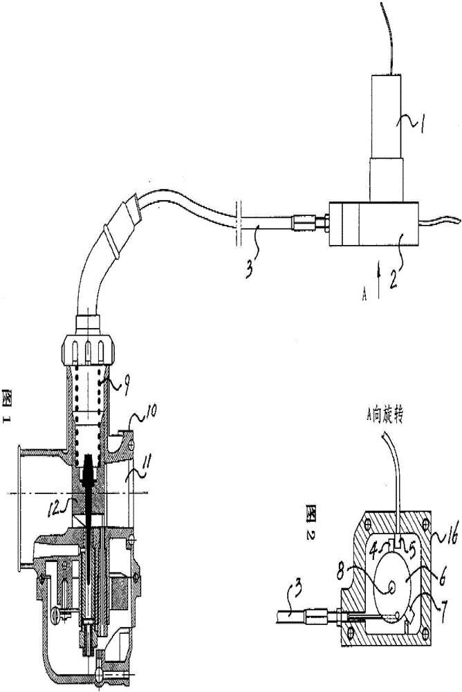 Transmission gear of motor throttle and intelligent control method of transmission gear