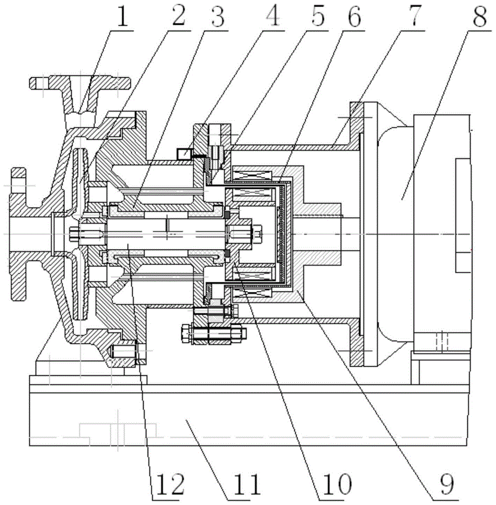 Isolation sleeve assembly of a magnetic pump