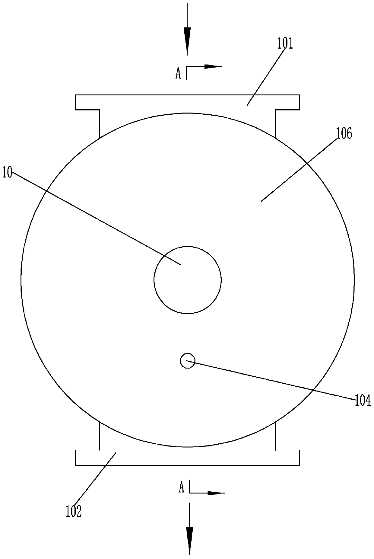 Backwind-preventing high-pressure-difference-resisting rotary feed valve