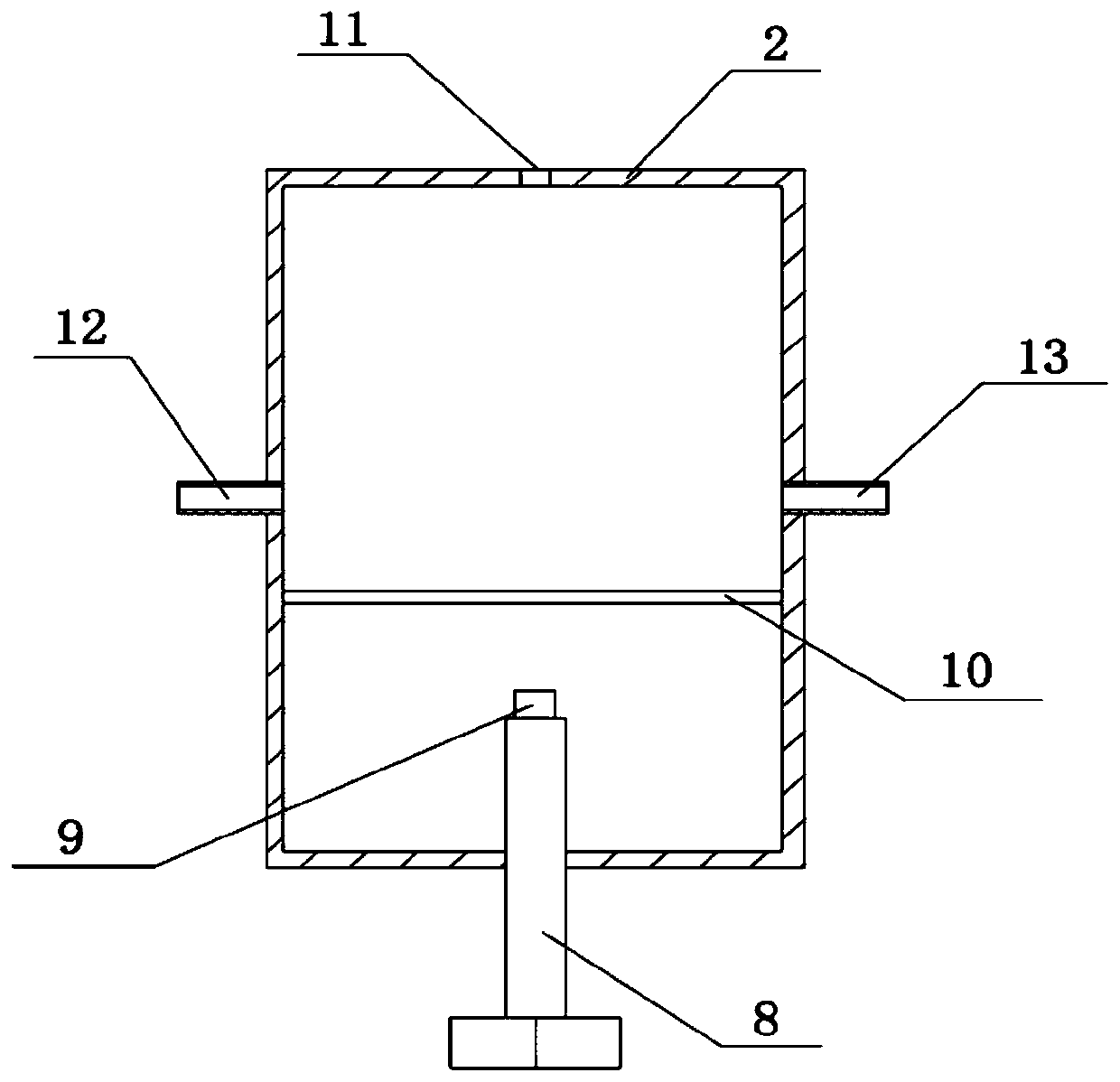 Fluorescence quenching type methane sensing device based on cryptophane-A-6Me