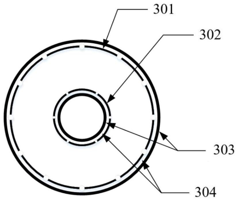 Visual measurement method for temperature distribution of annular combustion field