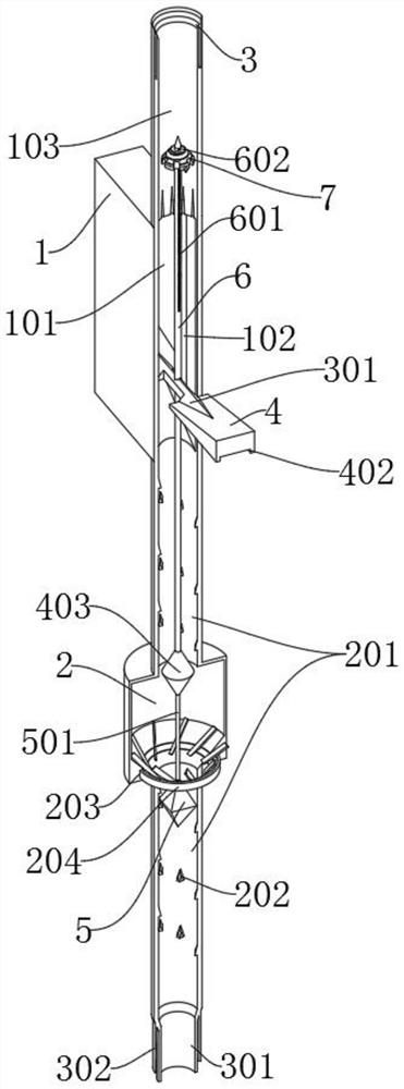 Special water drainage pipeline used for building construction and capable of realizing automatic unclogging in case of clogging