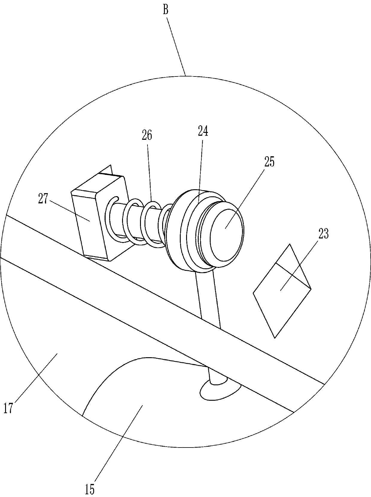 Device for quickly removing peel and seeds of towel gourds