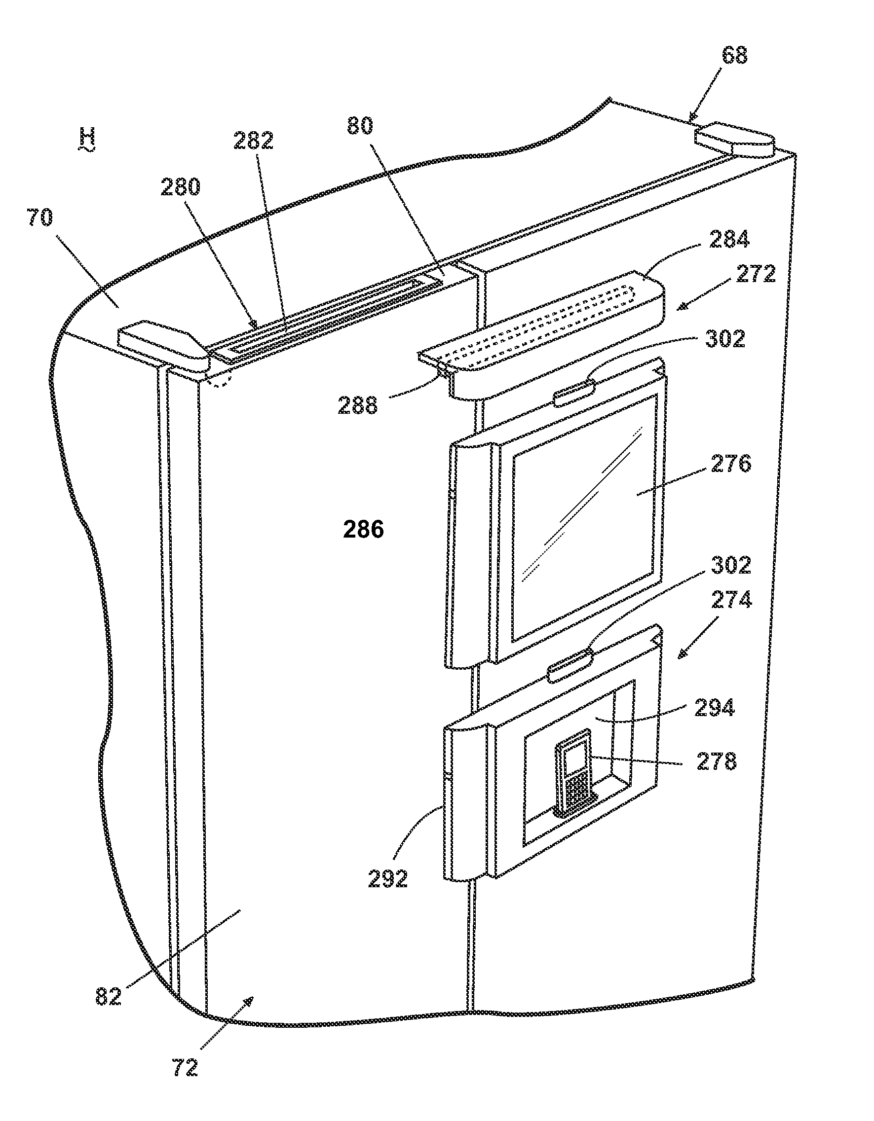 Appliance with an electrically adaptive adapter to alternatively couple multiple consumer electronic devices