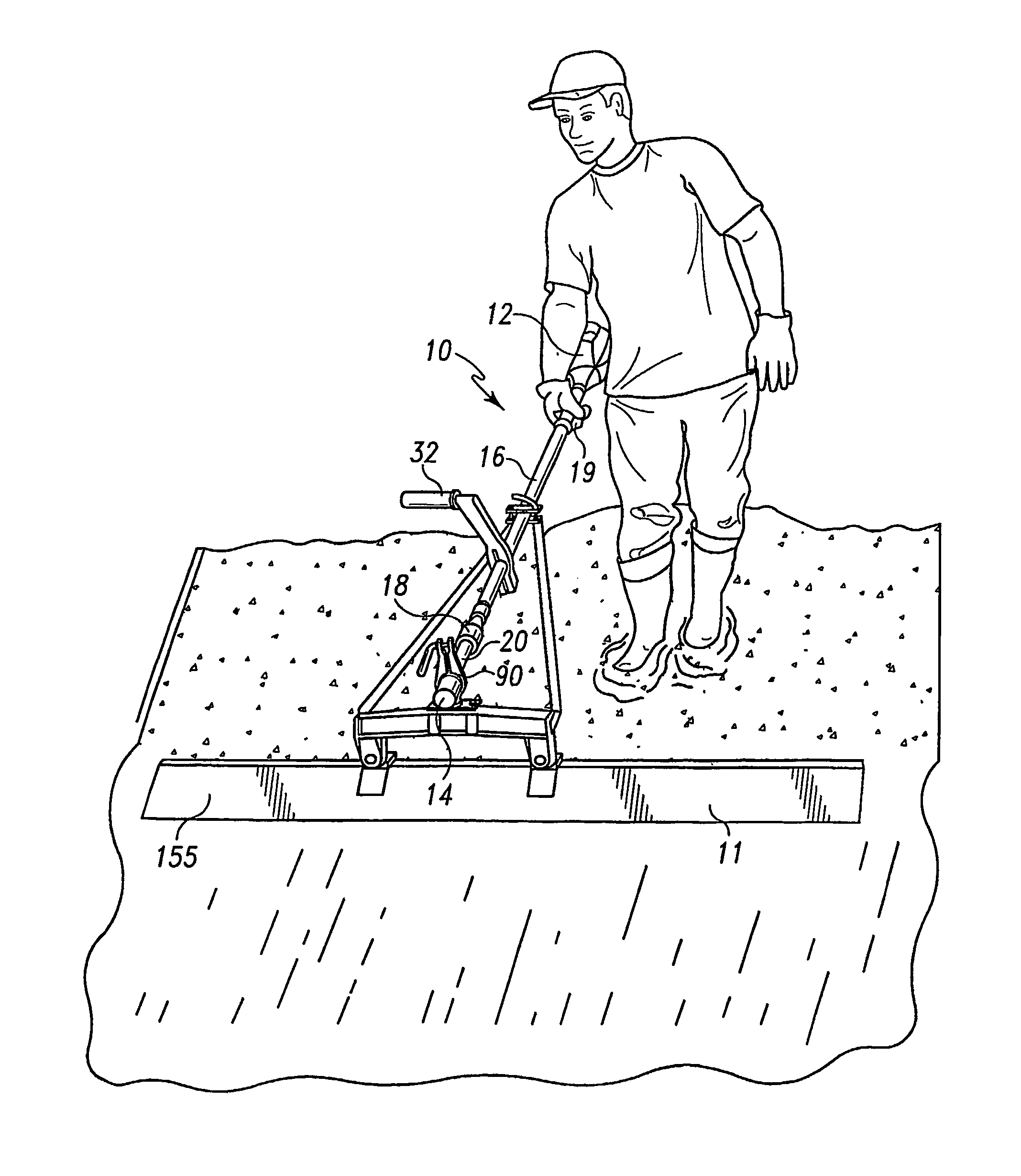 Universal power unit that adapts to all phases from placing to final finishing of concrete