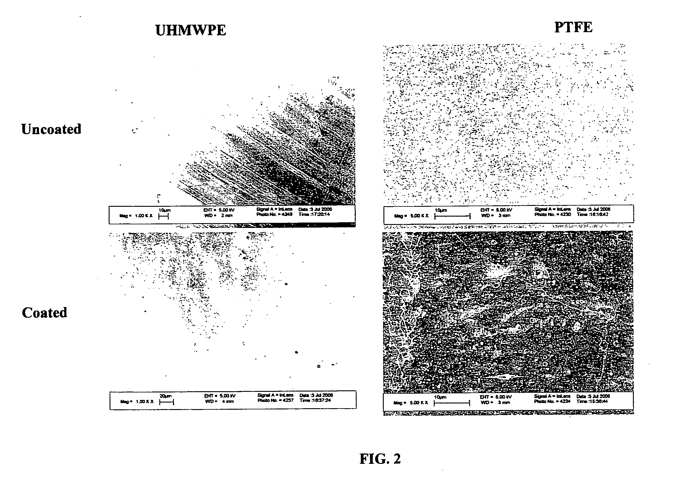 Modified surfaces for attachment of biological materials