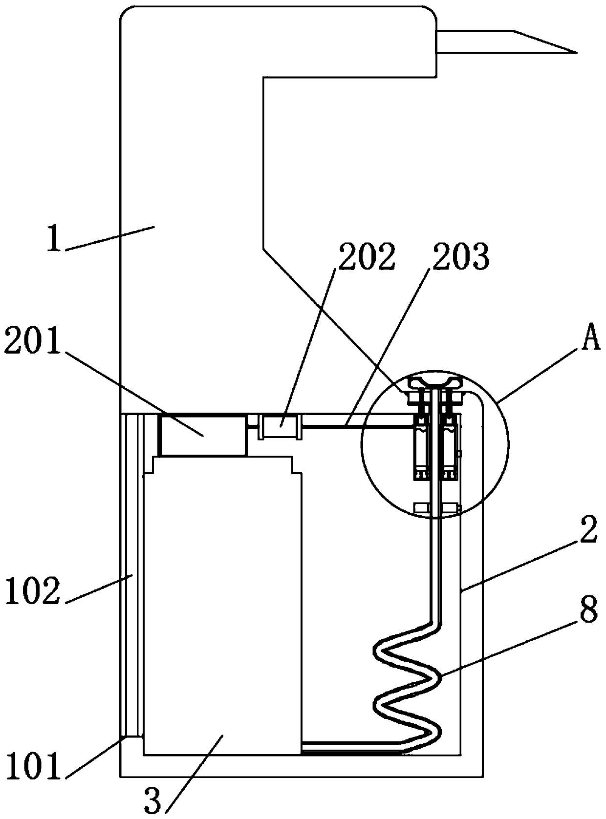 Local face recognition device for eyeball type image acquisition of intelligent entrance guard