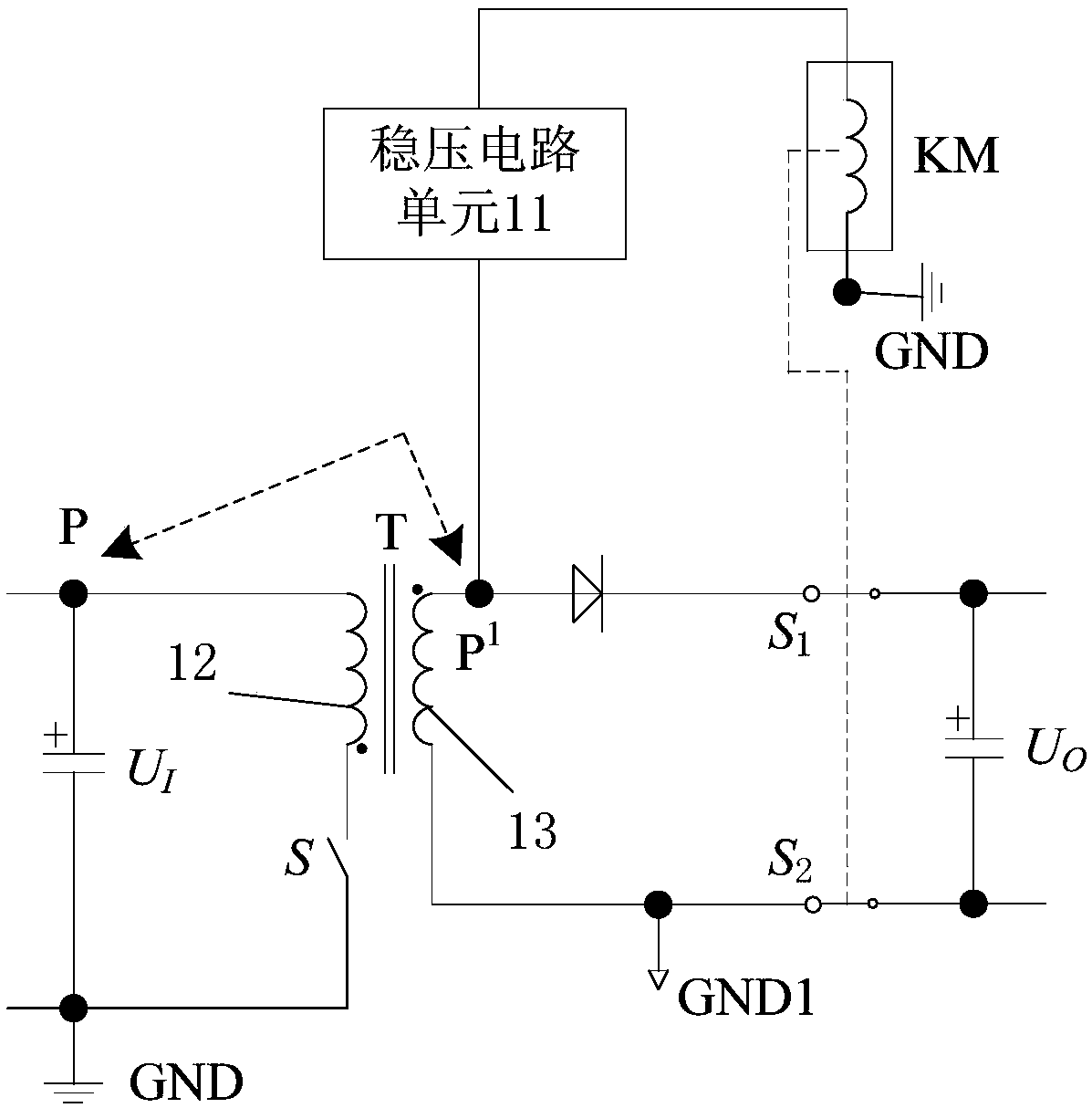 Voltage protection circuit of switching power supply, method and switching power supply