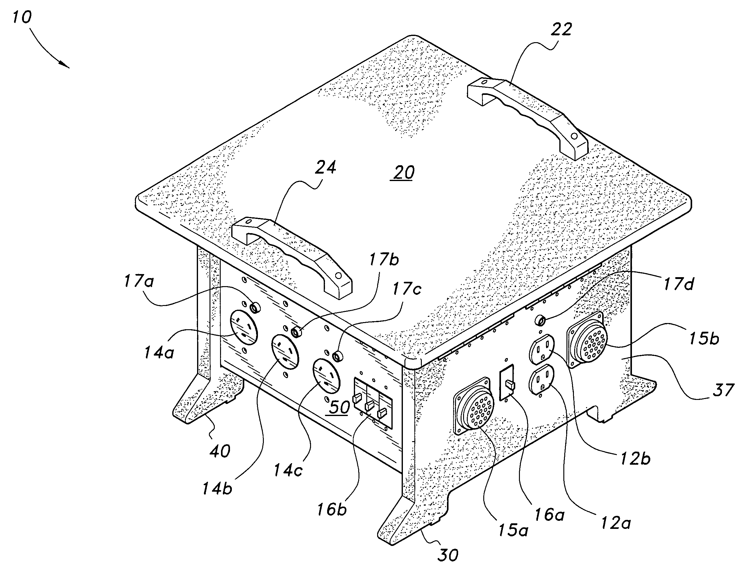 Portable electrical distribution enclosure