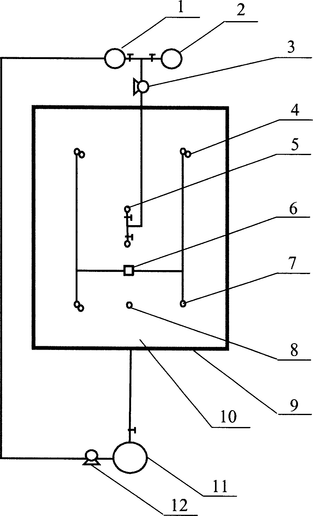 Logistic regulation and monitoring type domestic garbage ecological landfill unit