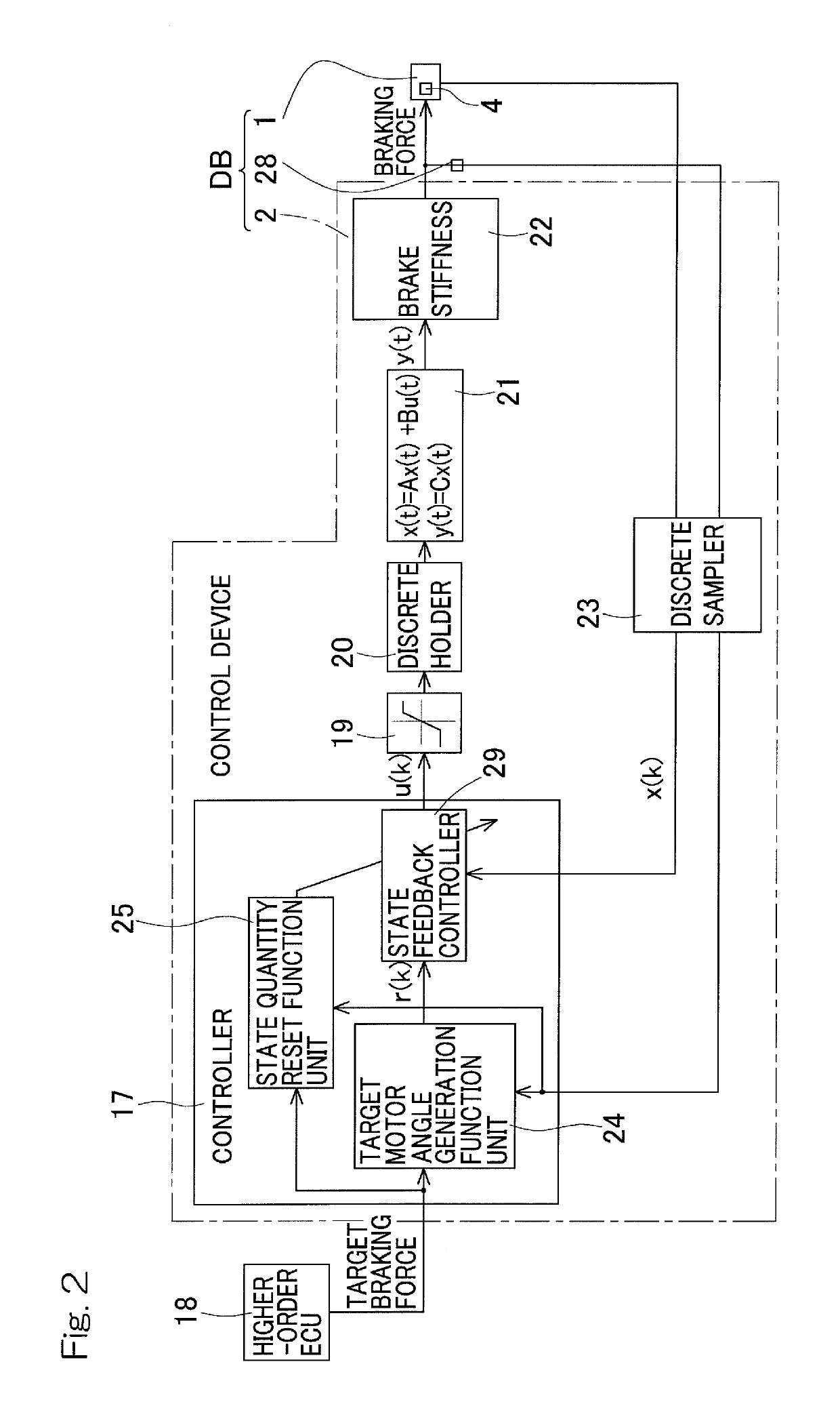 Electric brake device