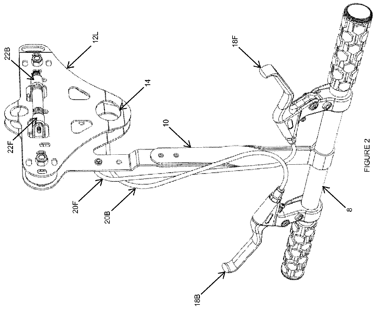 Rider controlled zip line trolley brake system