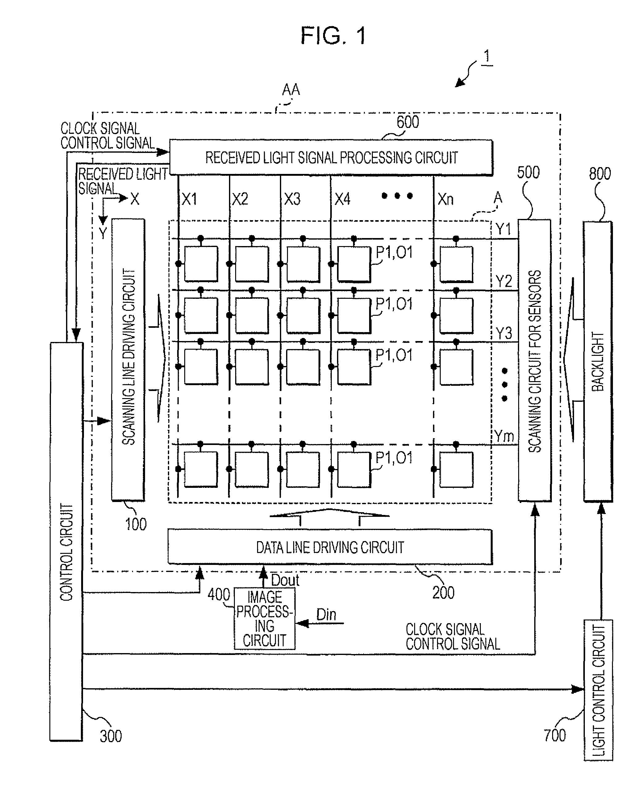 Sensing device, display device, electronic apparatus, and sensing method