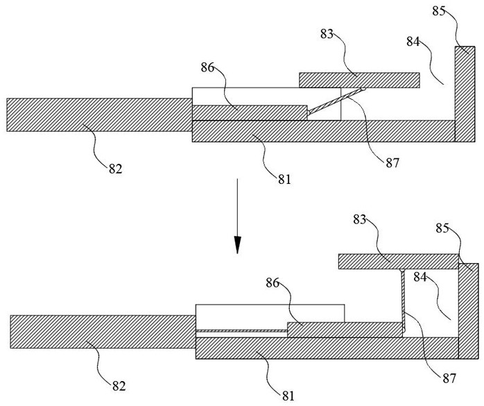 Continuous feeding device for battery conveying system