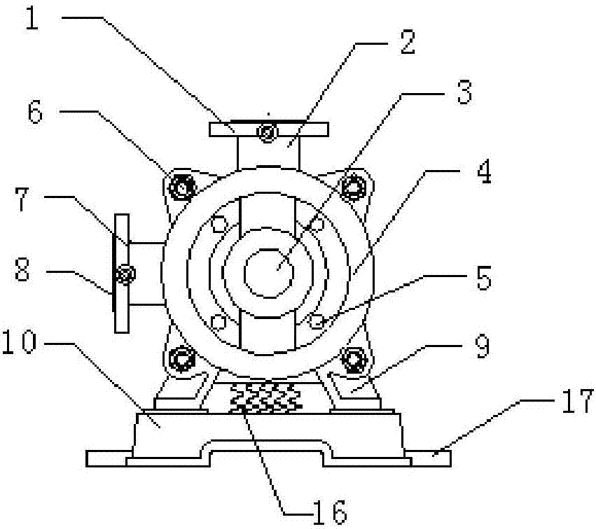 Air blower used for centralizing water surface flotage