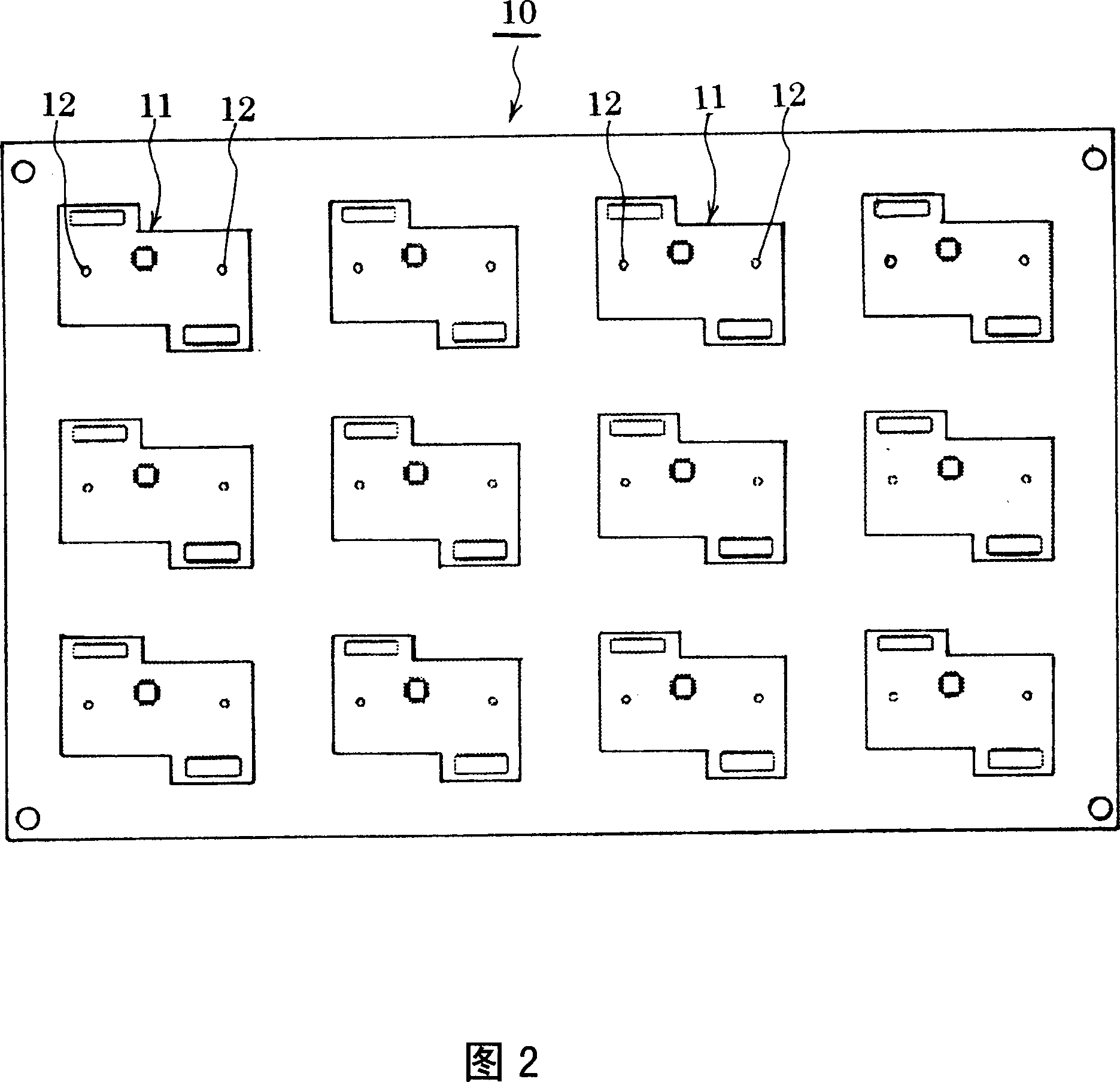 Positioning method and device for flexble printed circuit wiring plate relative cramping means