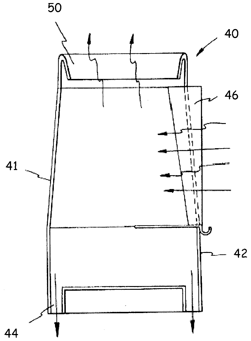 Steam/water conical cyclone separator