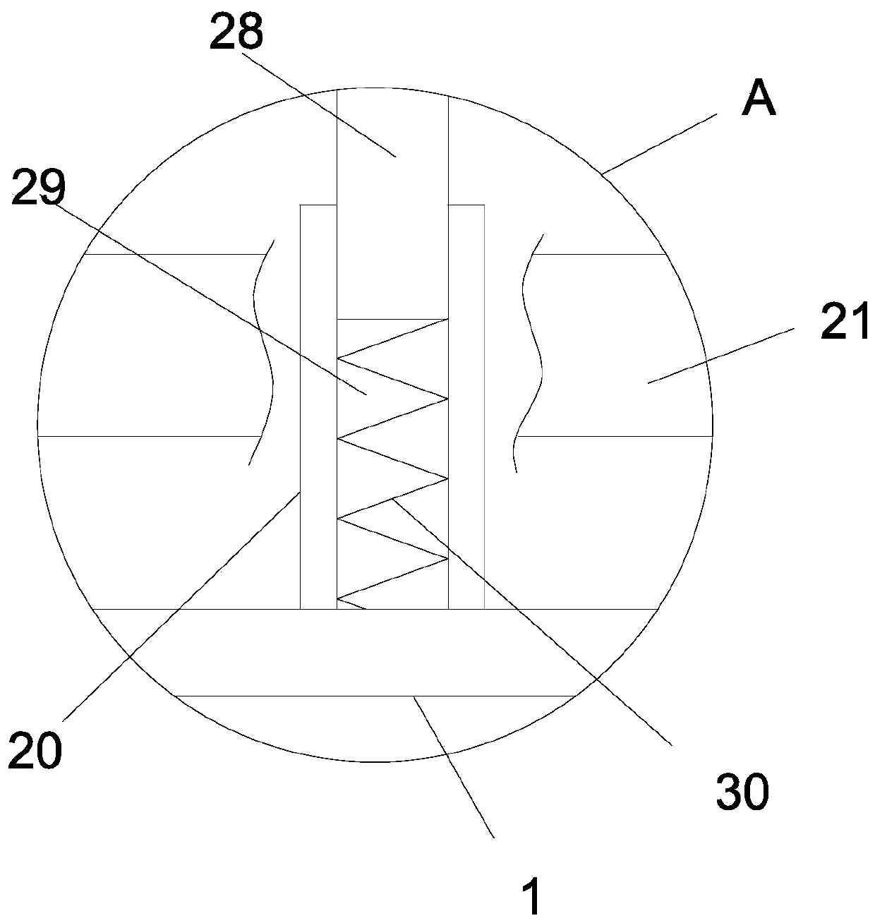 A high-efficiency crushing device for construction waste