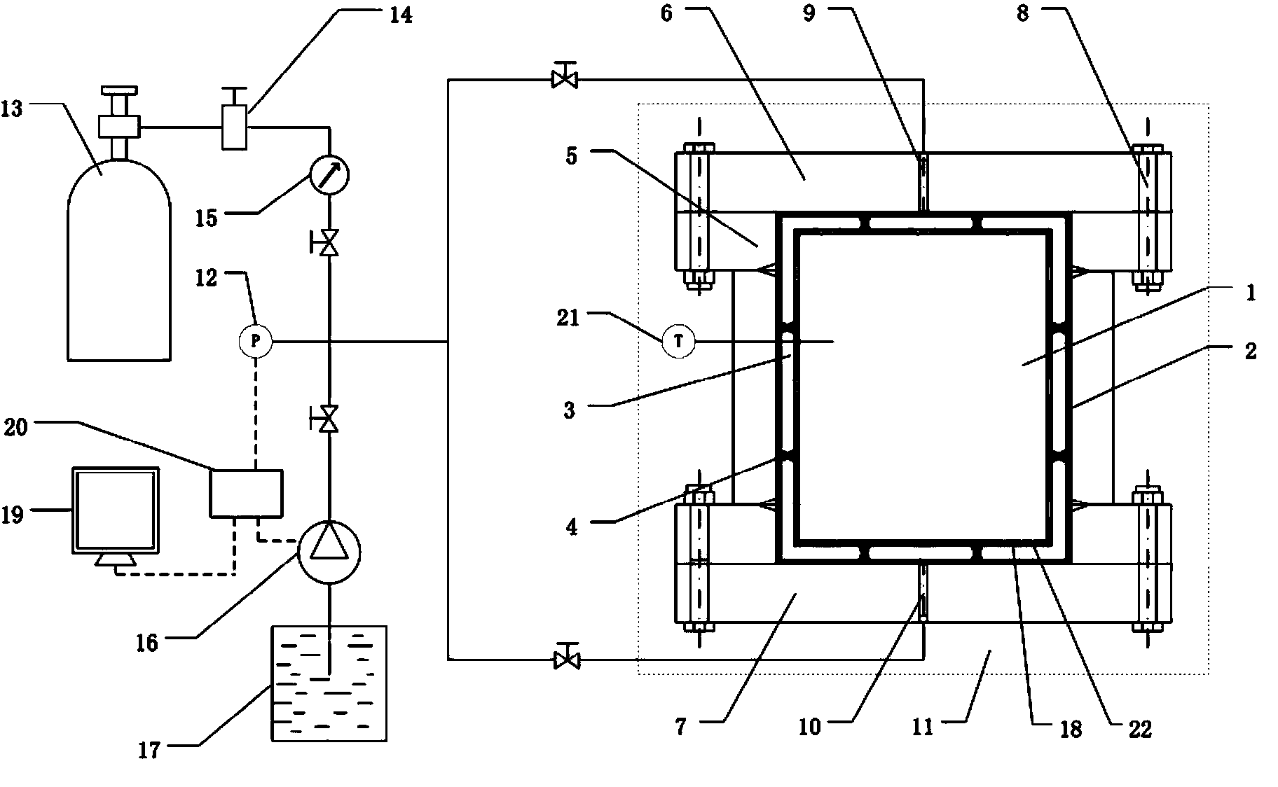 Preparation method and device of natural gas hydrate with uniform high saturability in sediment