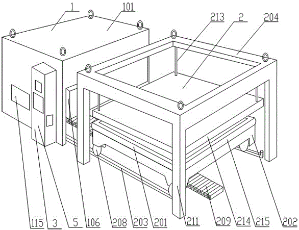 Vacuum forming machine applied to airplane panel