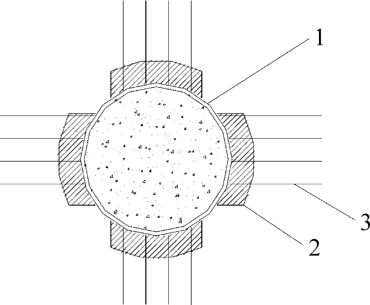 Reinforcing steel bar processing apparatus used for foundation pit support column and floor slab joint and usage method thereof