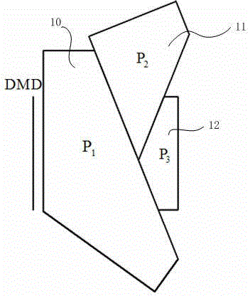 Tri-propellant total internal reflection prism for infrared target simulators