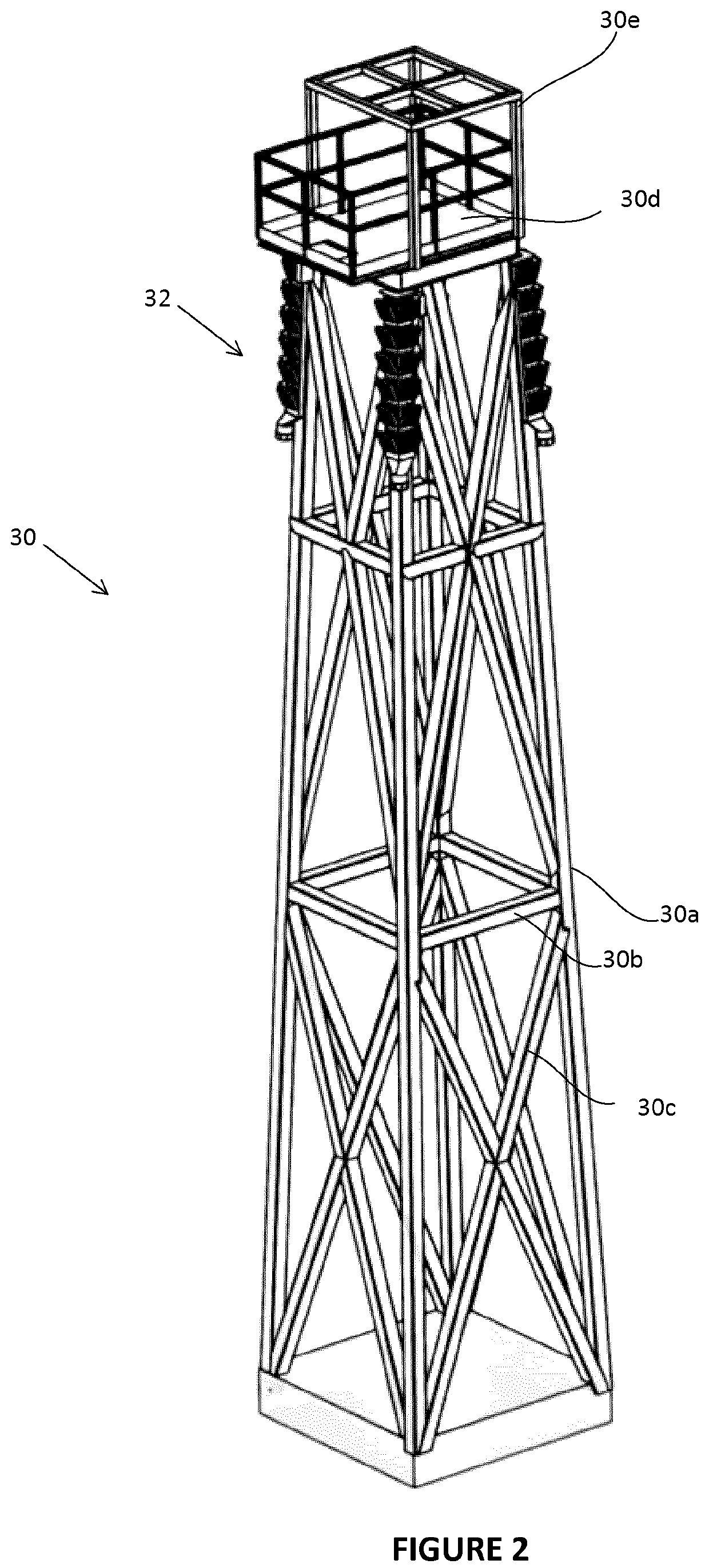 Lightweight LED lighting systems for permanent and semi-permanent mounting on elevated structures having integrated support and thermal transfer features