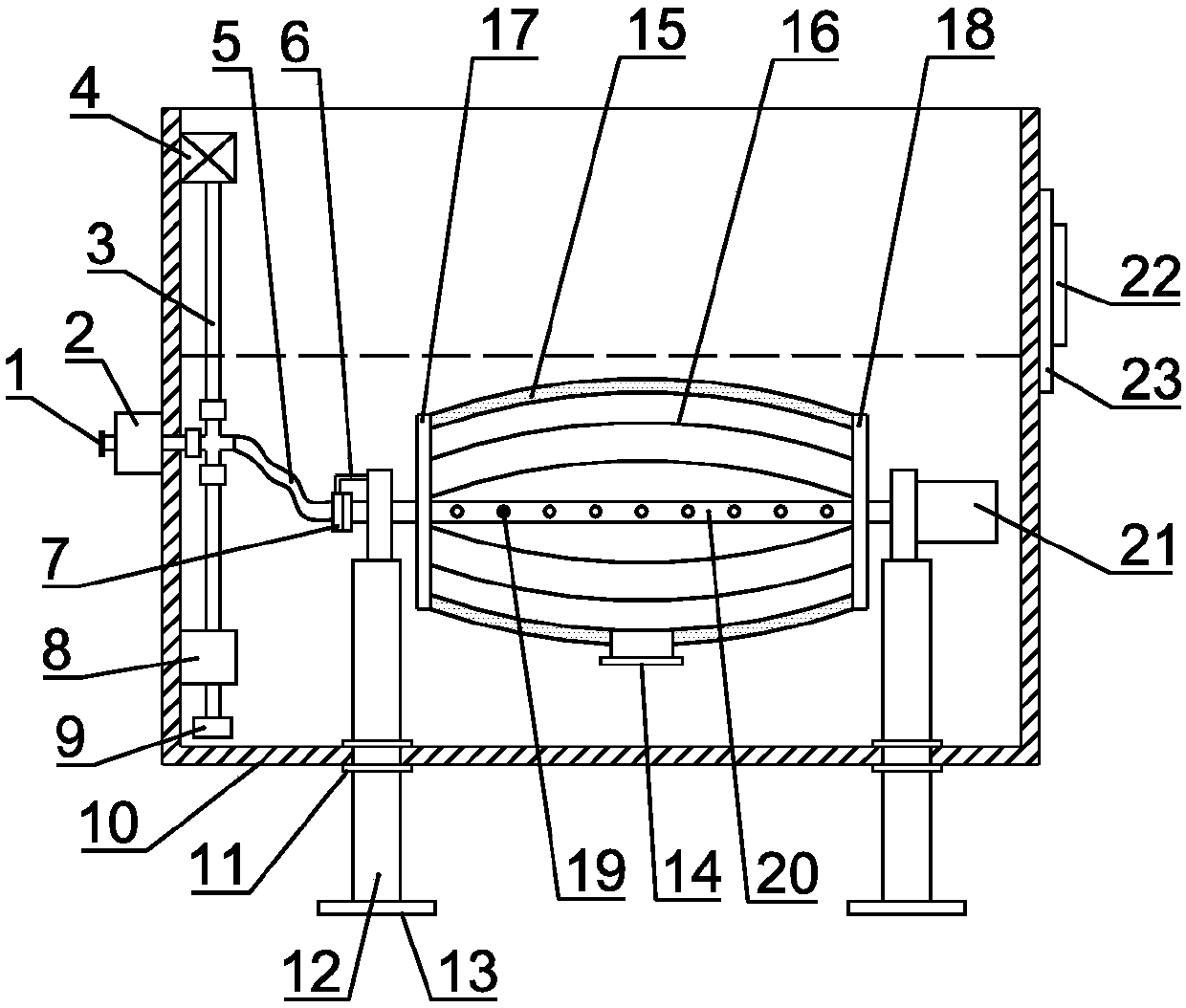 Wool finishing device for animal husbandry