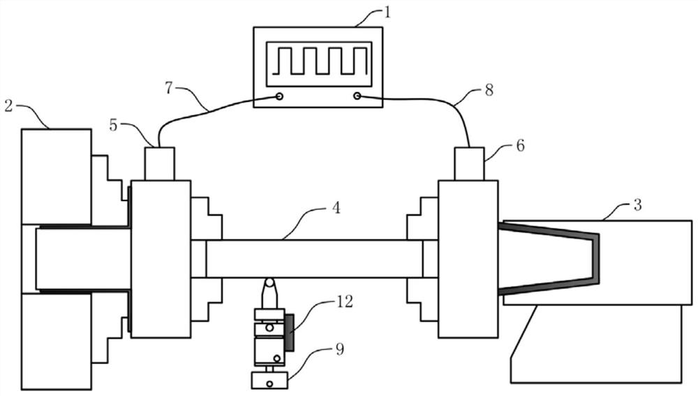 Pulse current assisted ultrasonic rolling surface strengthening device and method