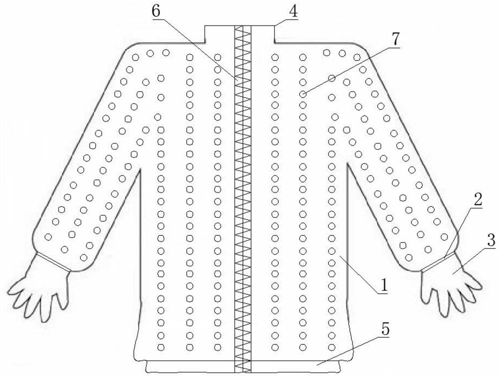 Protective garment for electric power