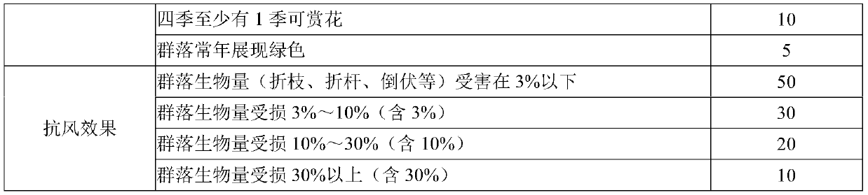 Method for constructing wind-resistant landscape forest of coastal city river