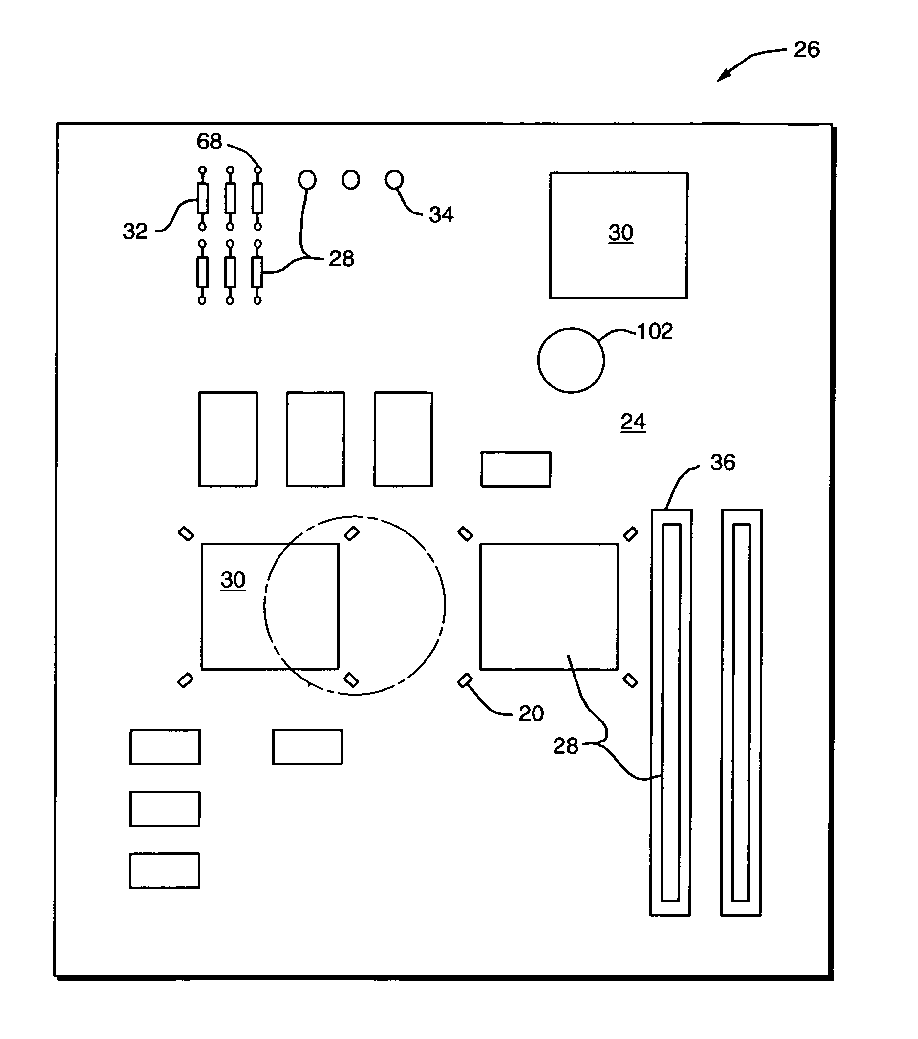 Method and apparatus for strain monitoring of printed circuit board assemblies